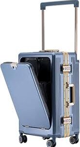タビトラ USBポート付き超軽量スーツケース ダークブルーXL