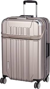 [トラベリスト] フロントオープン 75L スーツケース ゴールド
