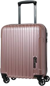 スカイナビゲーター TSAロック付き 25L スーツケース (ピンクヘアライン)