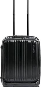 バーマス フロントオープン スーツケース 35L ジェットブラック