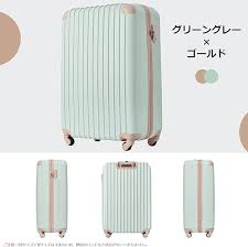 「超軽量SSサイズキャリーケース(グリーングレー×ゴールド)」
