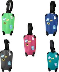 旅行用レザー荷物タグ 5枚セット