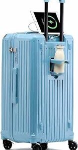 大容量機内持ち込みスーツケース - USB充電・多機能キャリーバッグ